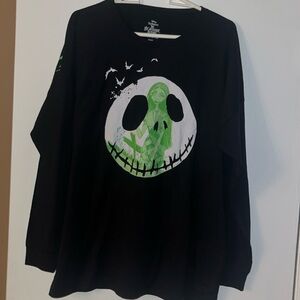 The Nightmare Before Christmas Jack & Sally NWOT long sleeve tee